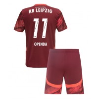 RB Leipzig Lois Openda #11 Bortaställ Barn 2024-25 Korta ärmar (+ Korta byxor)